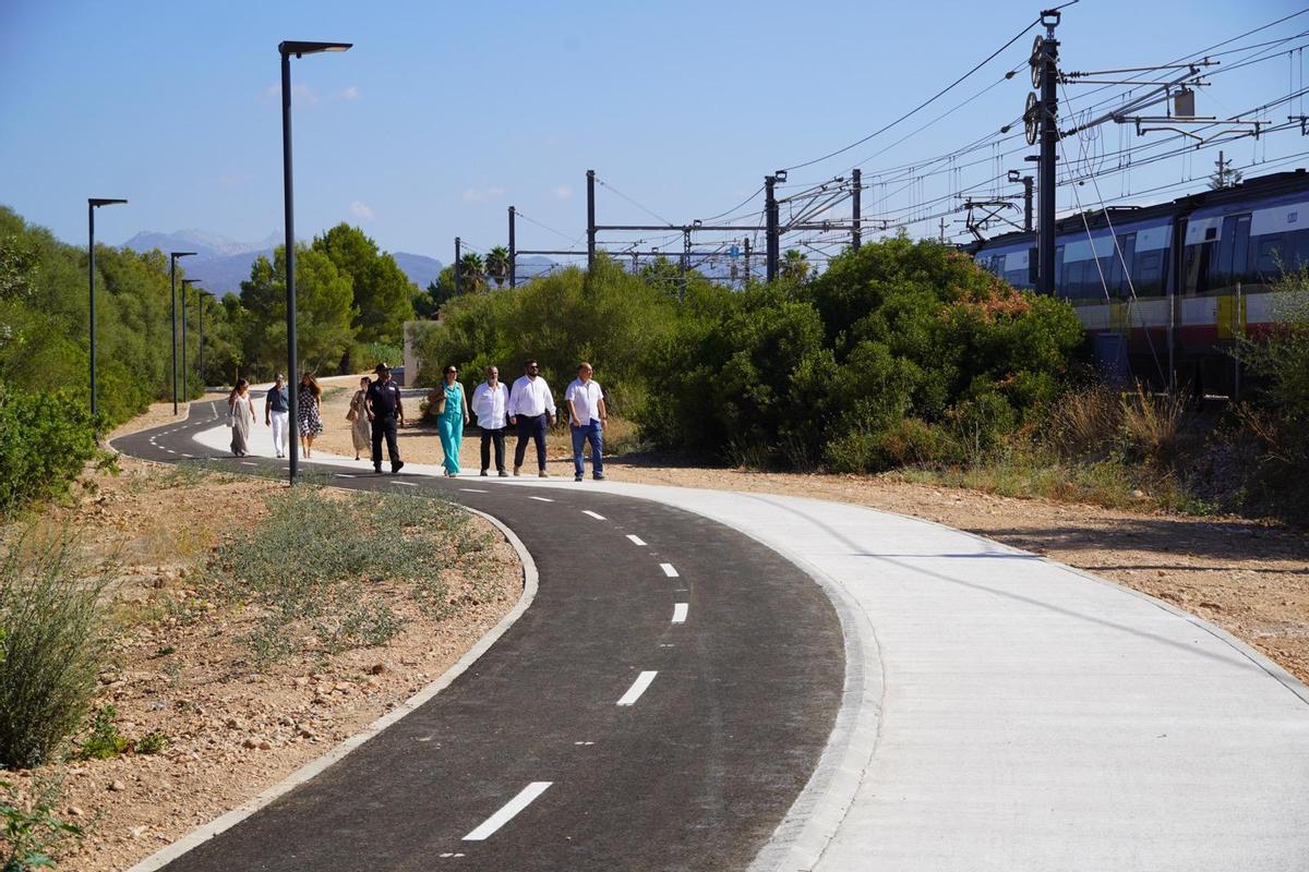 Una imagen del carril bici incorporado al nuevo proyecto vial.