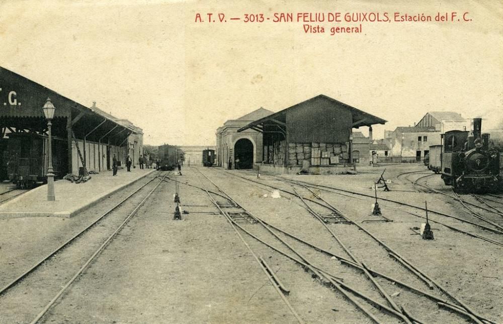 Magatzems i vies a l’estació de Sant Feliu de Guíxols a principis del segle XX