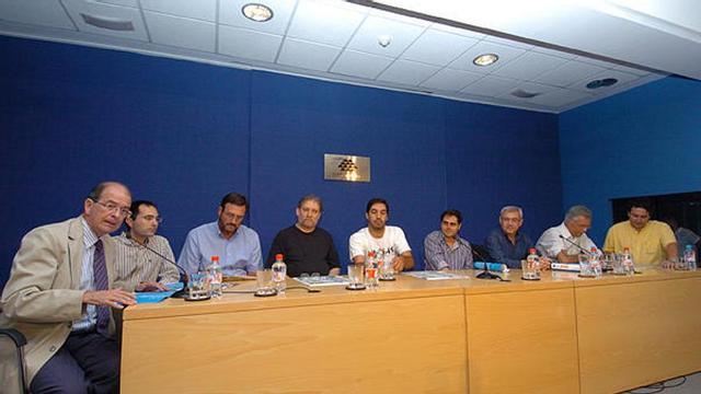 momento del acto inaugural ayer en el Club Prensa Canaria.