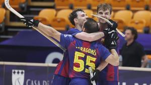 El Barça celebra en Coimbra