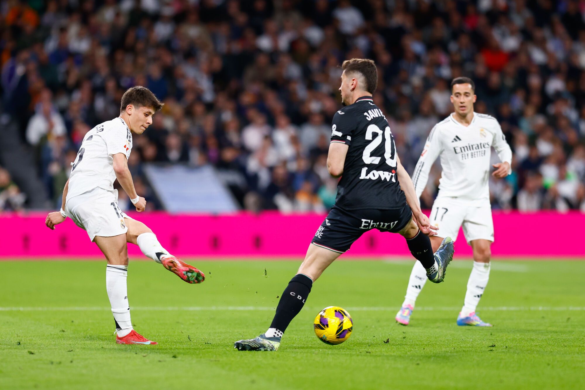 Arda Guler of Real Madrid in action during the Spanish League, LaLiga EA Sports, football match played between Real Madrid and CD Leganes at Santiago Bernabeu stadium on March 29, 2025, in Madrid, Spain. AFP7 29/03/2025 ONLY FOR USE IN SPAIN. Dennis Agyeman / AFP7 / Europa Press;2025;SPAIN;SPORT;ZSPORT;SOCCER;ZSOCCER;Real Madrid v CD Leganes - LaLiga EA Sports;