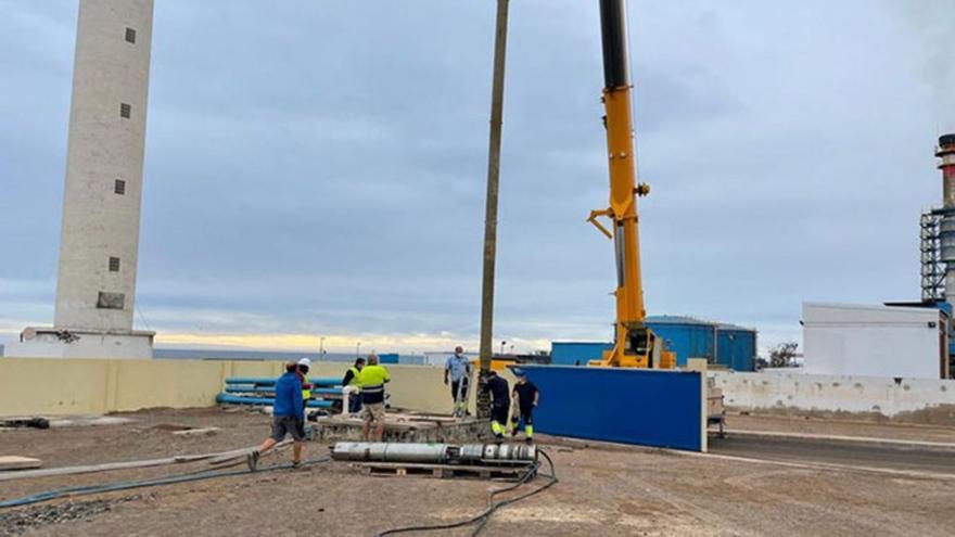 Una de las bombas de captación de agua de mar del Consorcio de Abastecimiento, en una imagen de archivo. | | LP/DLP