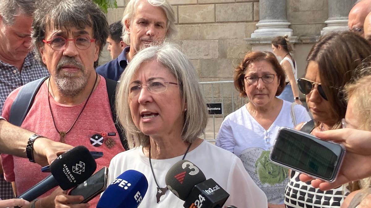 Dolors Feliu, presidenta de la ANC, tras la reunión con Aragonès