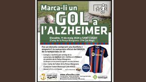 El cartel de la acción Marca-li un gol a lAlzheimer