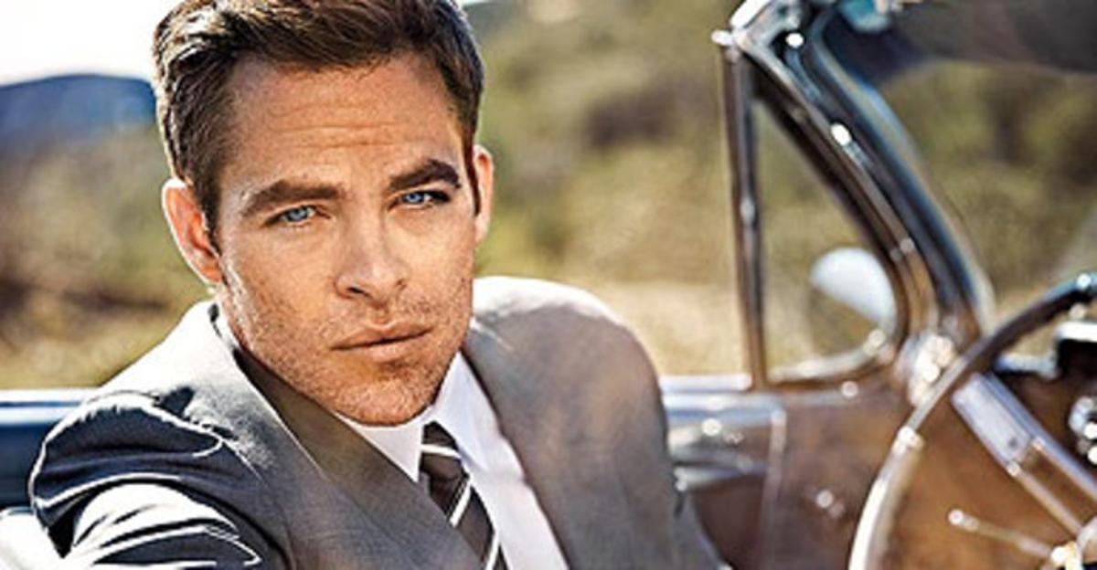 8. L’actor Chris Pine.