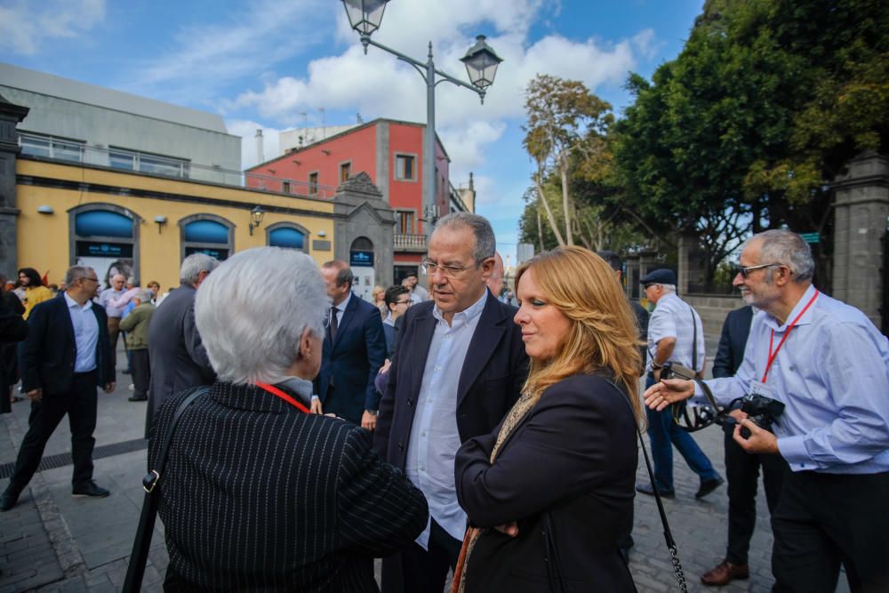 ARUCAS. Entierro de los restos encontrados en el Pozo de Tenoya.  | 24/03/2019 | Fotógrafo: José Carlos Guerra