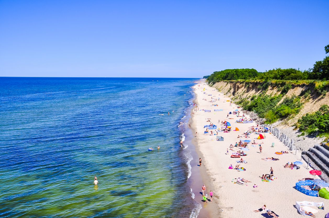 La costa norte de Polonia está repleta de idílicas playas de fina arena blanca.