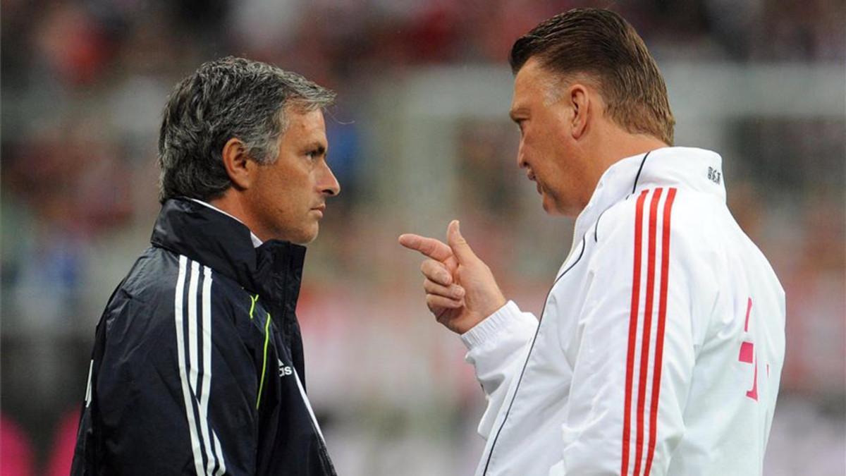 Van Gaal, en una imagen de archivo con Mourinho