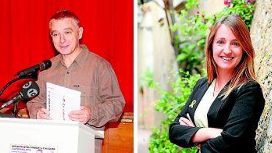 Xavier Ballesta i Etna Estrems que es disputaven ser cap de llista a les eleccions del 2019