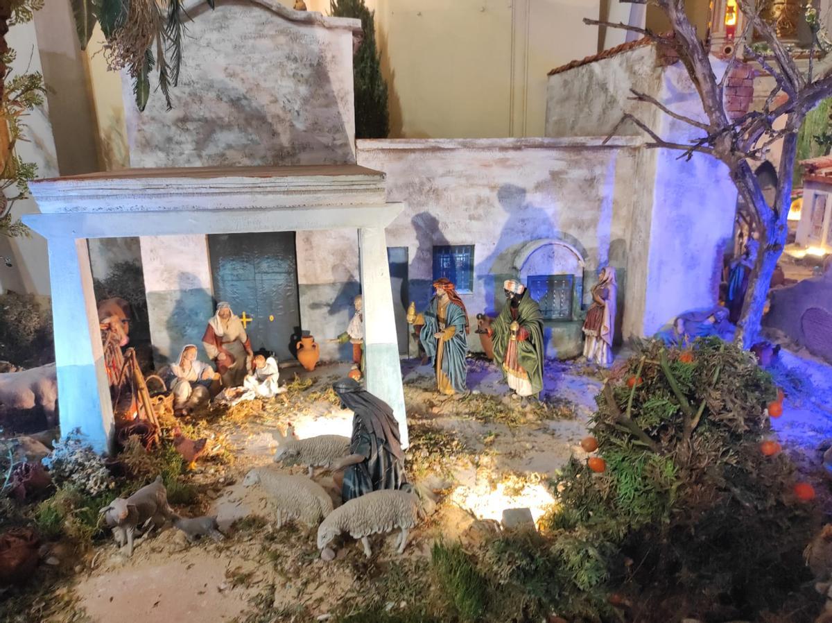 Ermita de l'Axiamo en el belén de Sant Blai.