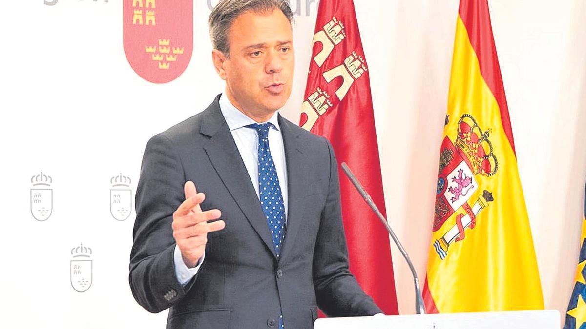 El consejero de Presidencia y portavoz del Gobierno regional, Marcos Ortuño.