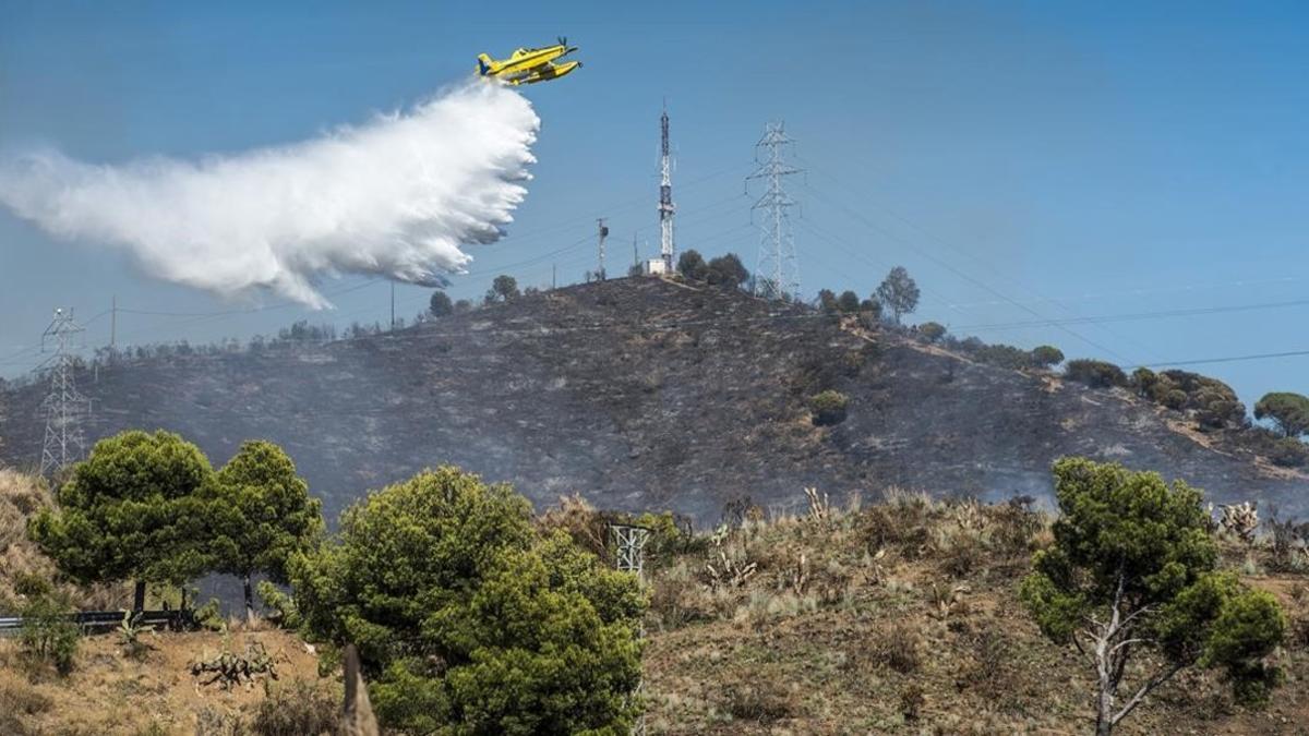 Incendio en Collserola, el pasado 19 de septiembre.