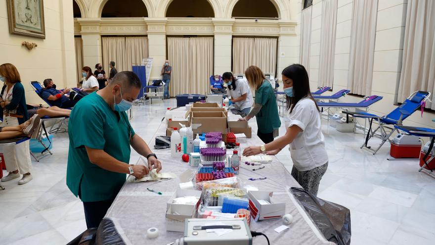 Maratón de donación de sangre en el Ayuntamiento de Málaga