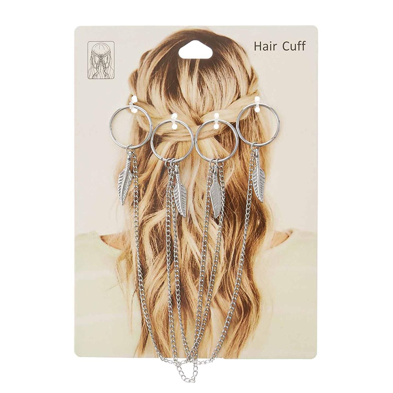 Aros para el pelo en plata, Claire's