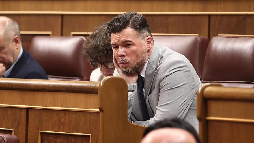 Rufián insiste en el frente común e invita a Junqueras a asistir al acto de este miércoles en Madrid