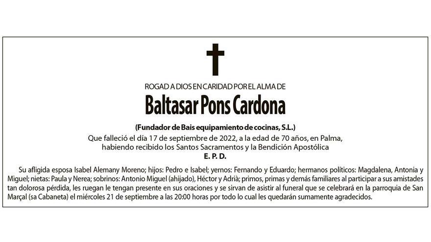 Baltasar Pons Cardona