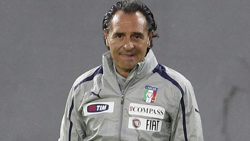 El seleccionador italiano, Cesare Prandelli