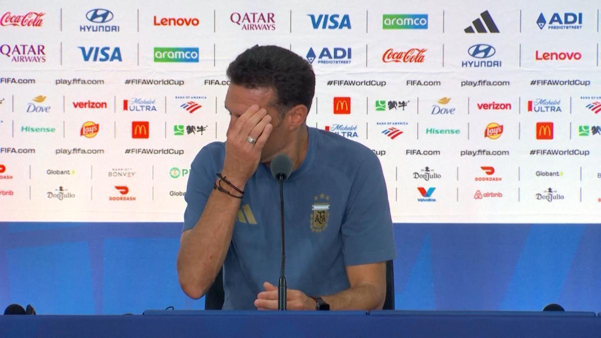 Scaloni se derrumba entre lágrimas y deja en el aire su continuidad tras perder la final