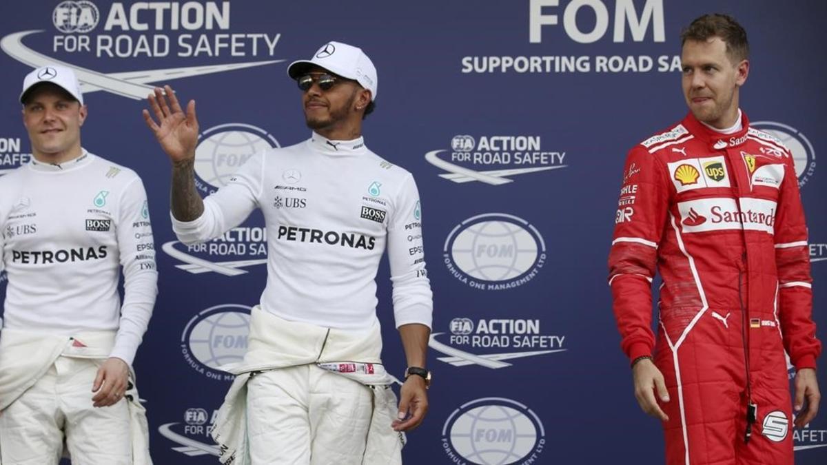 Bottas, Hamilton y Vettel, los tres más rápidos hoy en Melbourne.