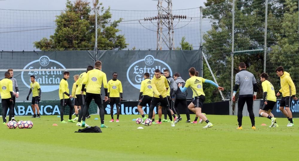 El equipo celeste prepara a contrarreloj el partido del domingo en Mendizorroza ante el Alavés