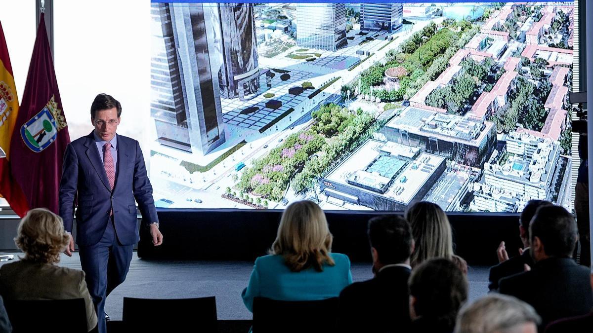Almeida durante la presentación oficial de Parque Castellana.