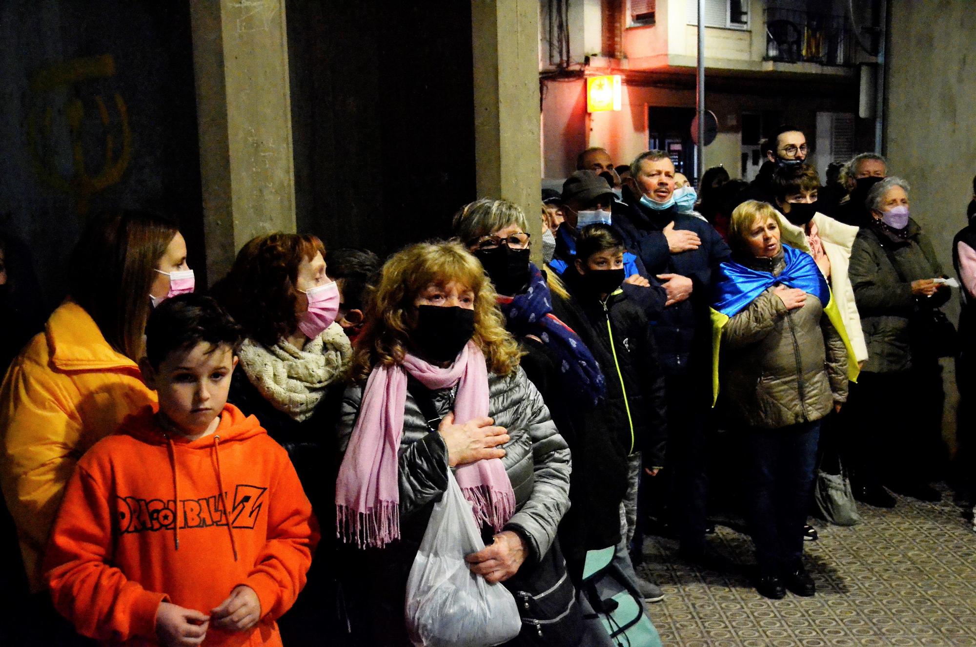 Concentració a Sant Joan de Vilatorrada en suport al poble ucraïnès