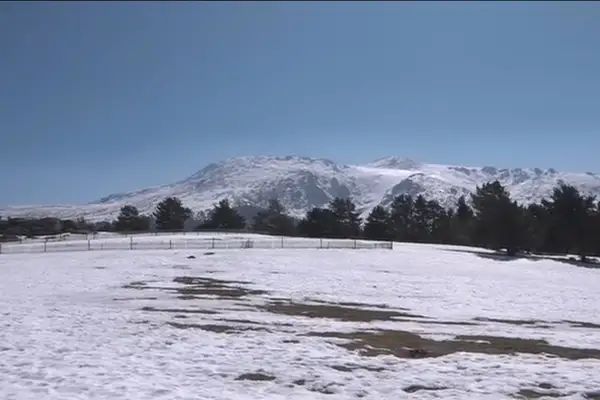 Nieve en la sierra de Madrid