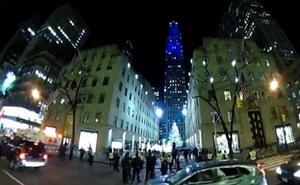 Els aficionats han captat el moment en què el Nadal arriba a Nova York.