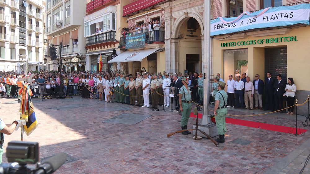 Desfile de la Legión en Málaga por el Día de las Fuerzas Armadas