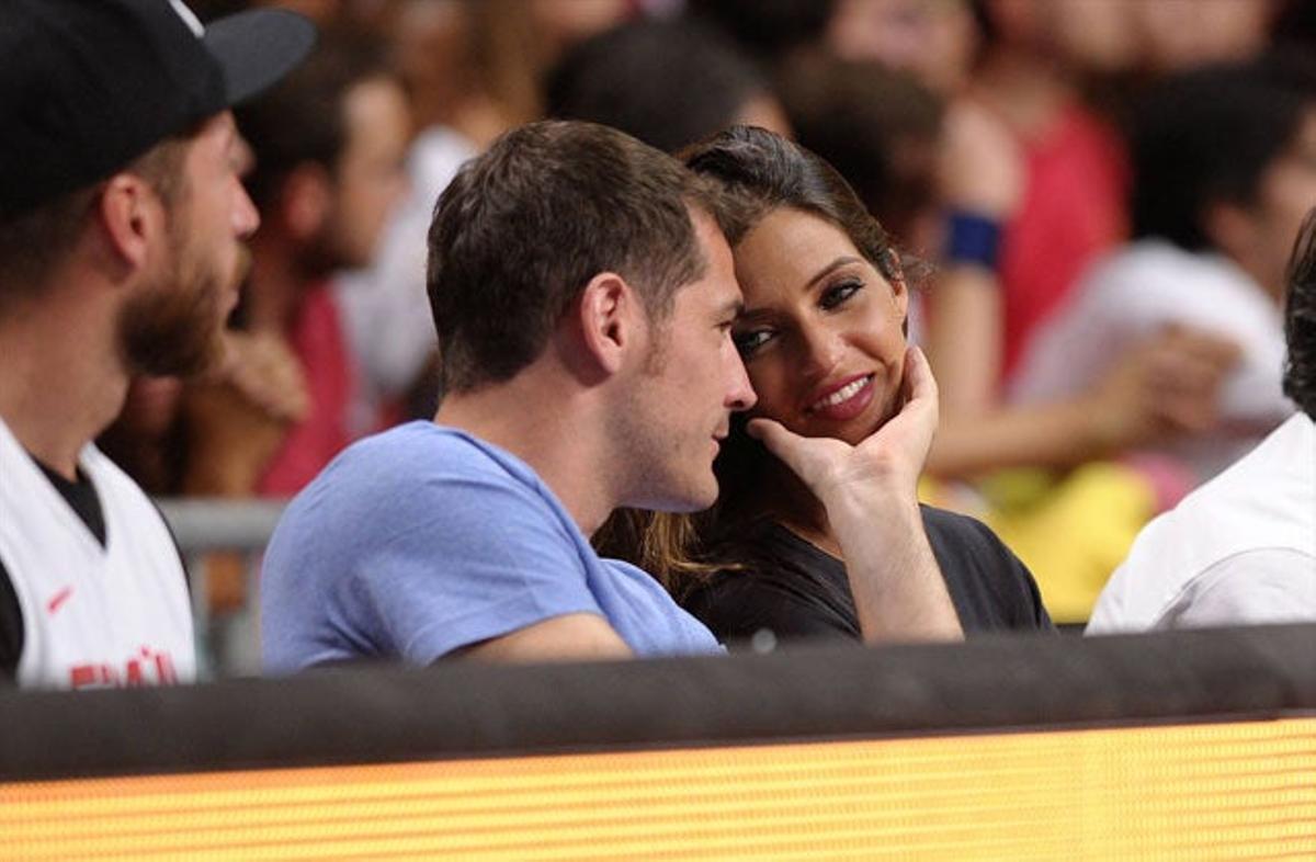 Sara Carbonero, Iker Casillas y Sergio Ramos