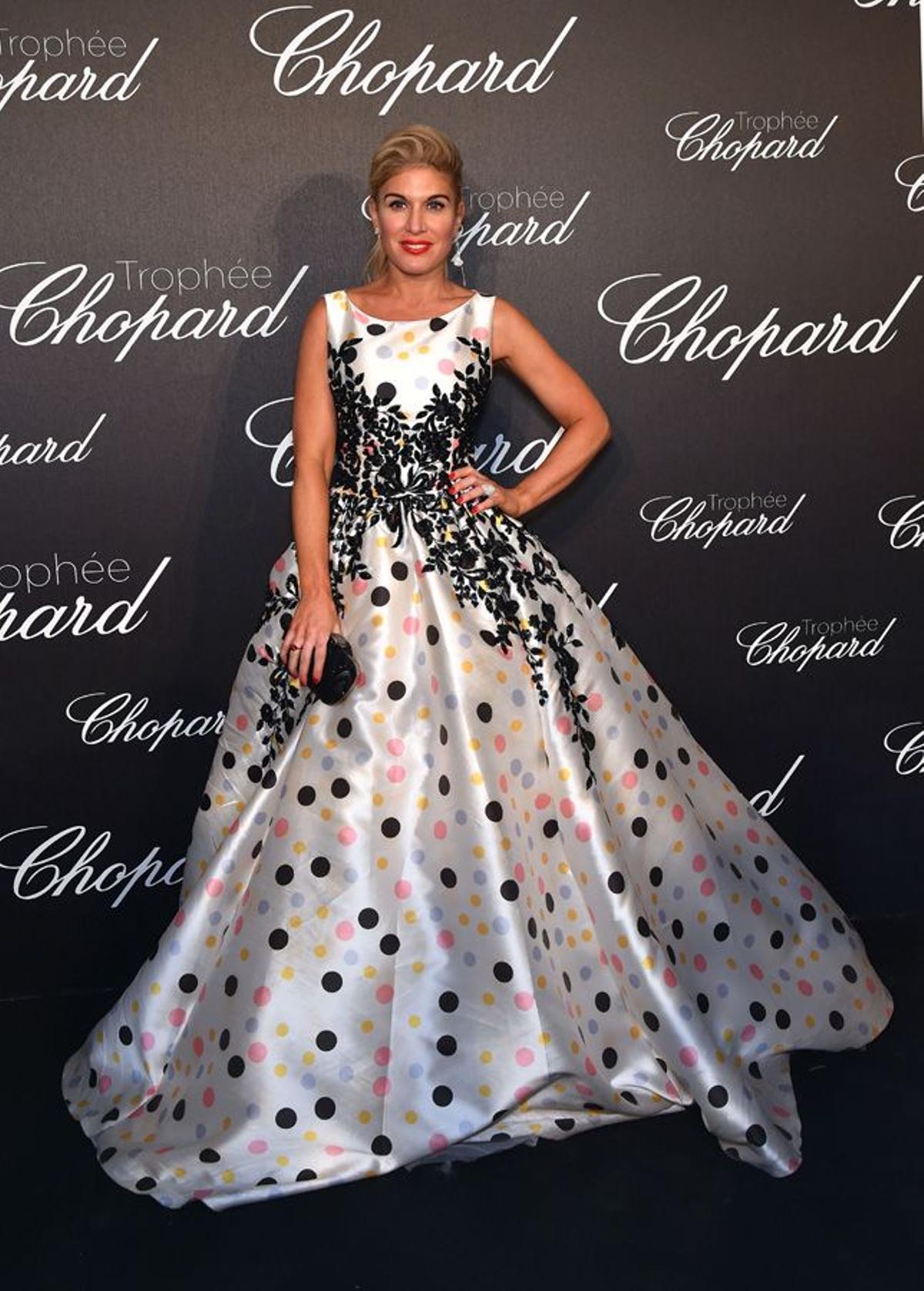 Hofit Golan en la fiesta de Chopard durante el Festival de Cannes