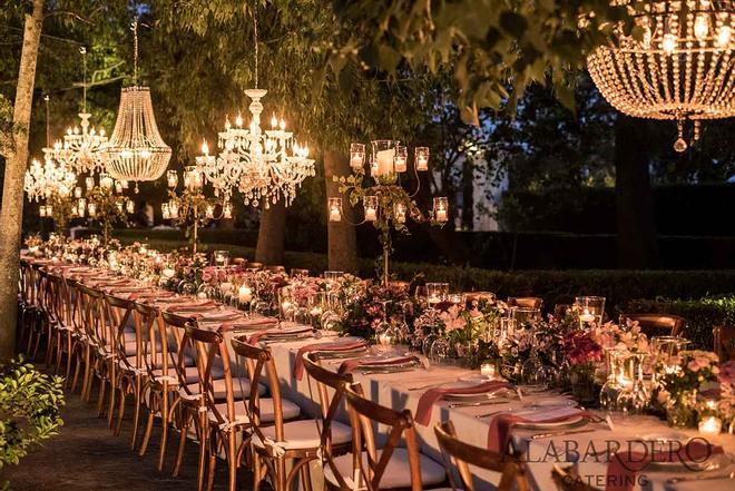 Mesa de banquete de boda