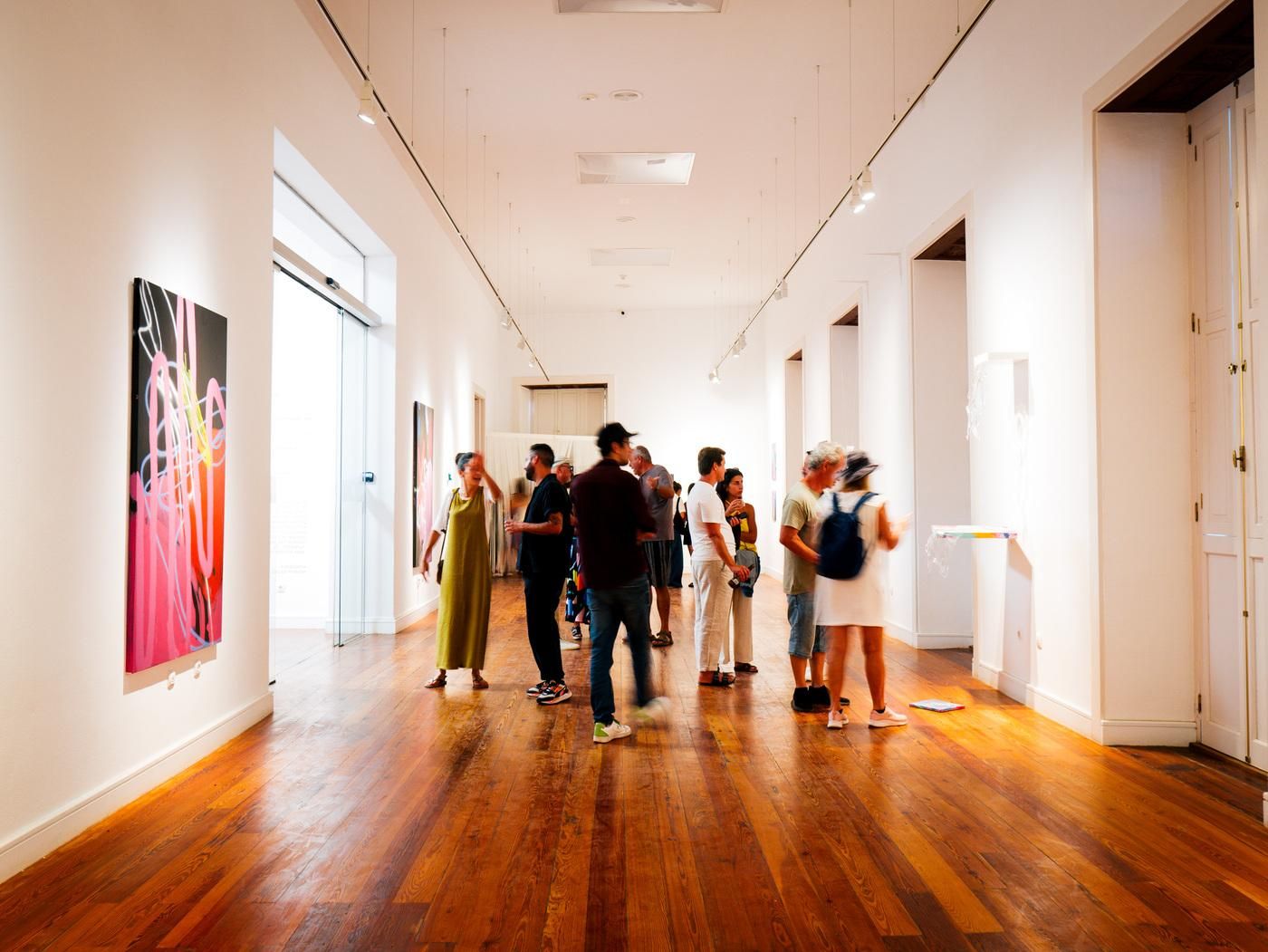 Exposicion en la Casa de la Cultura de Arrecife del artista JUIN