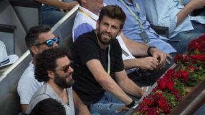 Gerard Piqué, en el Madrid Open del pasado mes de mayo en Madrid.