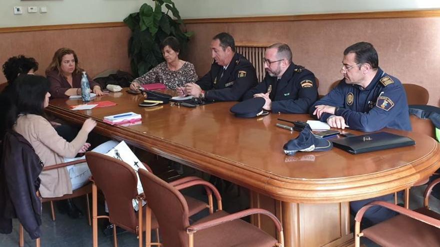 Imagen de la reunión mantenida en el Ayuntamiento.