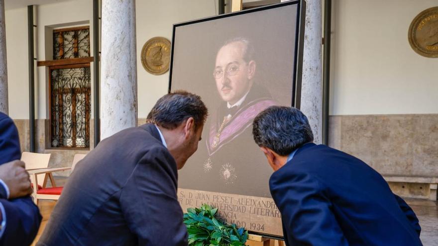 85 años del fusilamiento de Peset: la patria (pero no el Consell) rinde honores a su ilustre rector