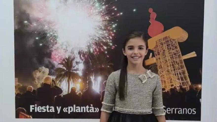 La fallera mayor infantil de València baila al ritmo de Rosalía