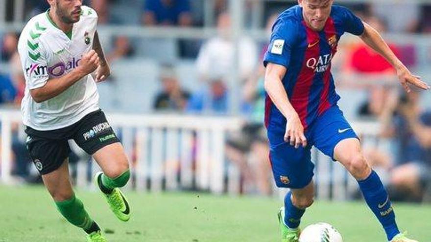 Marc Cardona, el golejador blaugrana, no va tenir gaires oportunitats