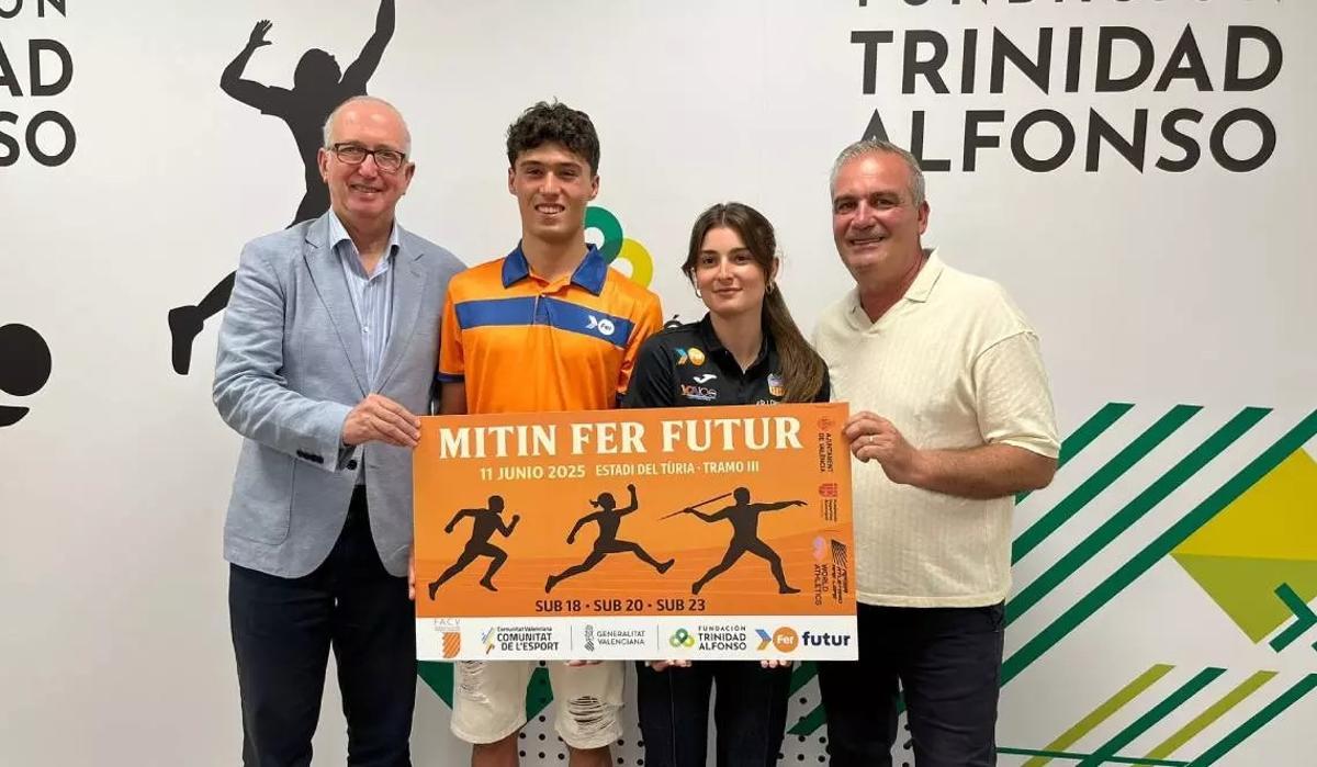 La Fundación Trinidad Alfonso y la Federación de Atletismo de la Comunitat Valenciana presentan el Mitin FER Futur.