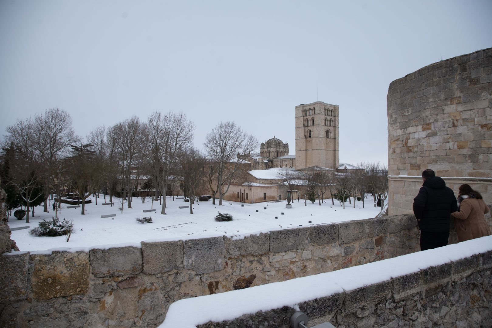 La borrasca Filomena sigue castigando a Zamora