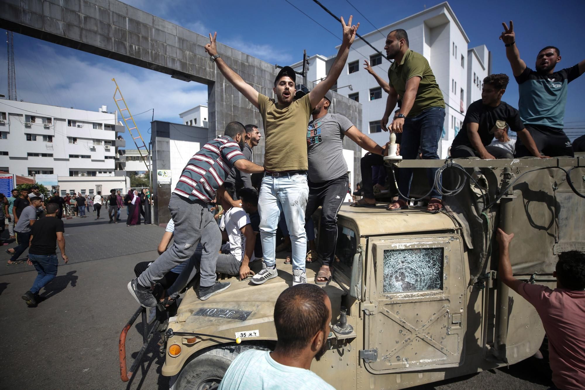 Las imágenes del ataque desde Gaza a Israel