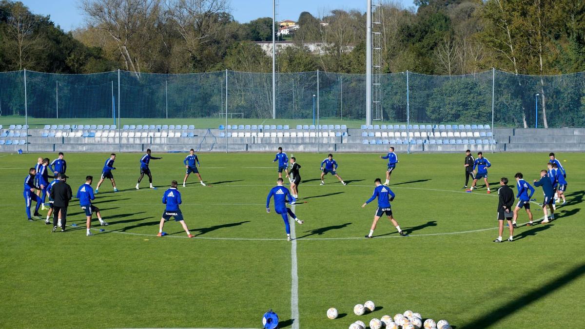 Un momento del entrenamiento.