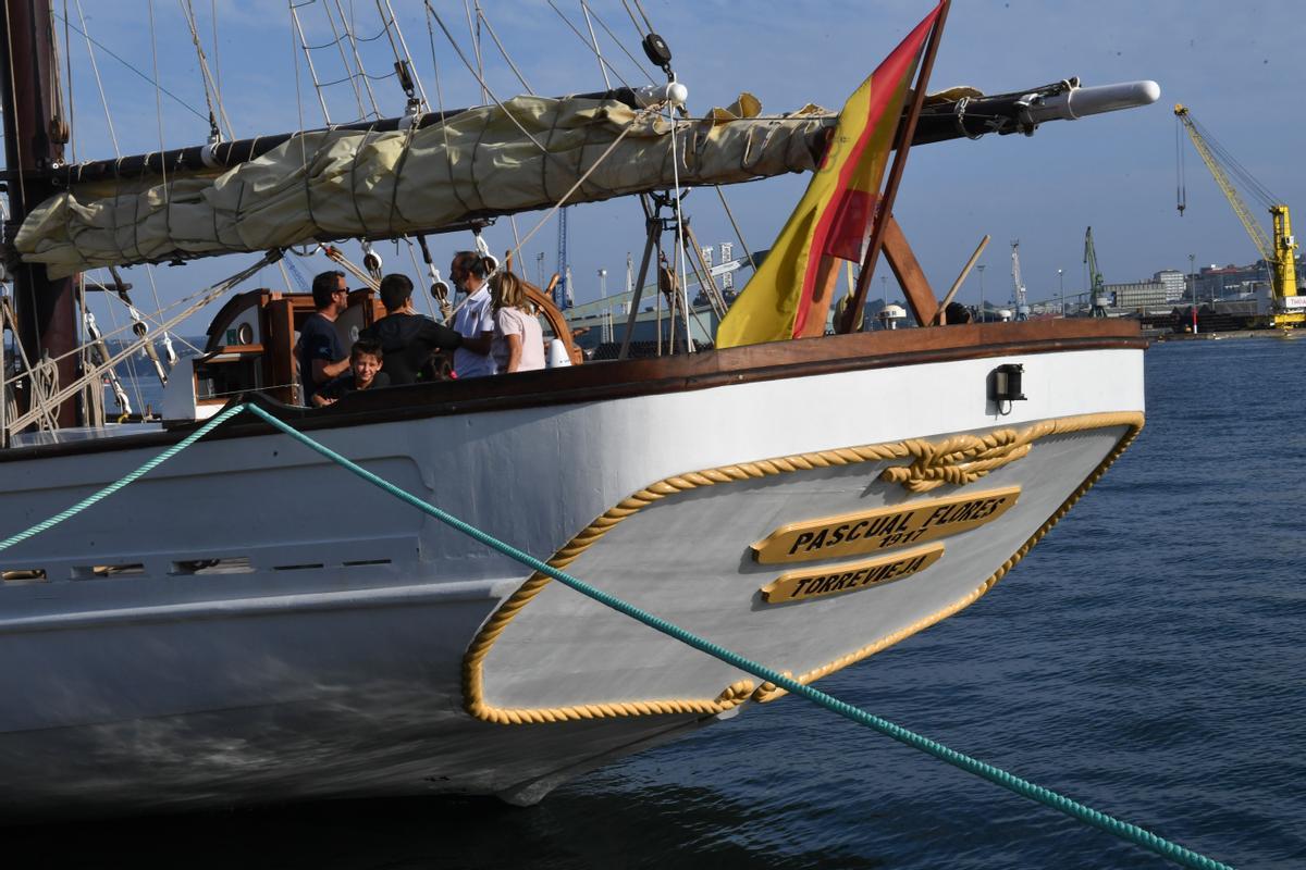 El 'Shabab Omán II', participante en la regata de Grandes Veleros, recala esta semana en el Puerto de A Coruña