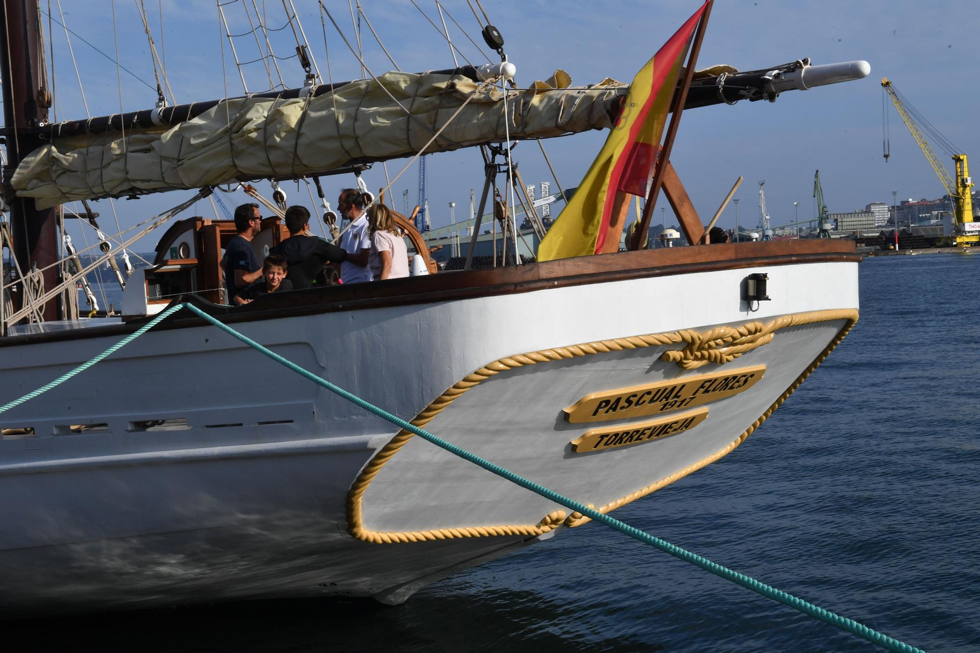 El 'Shabab Omán II', participante en la regata de Grandes Veleros, recala esta semana en el Puerto de A Coruña