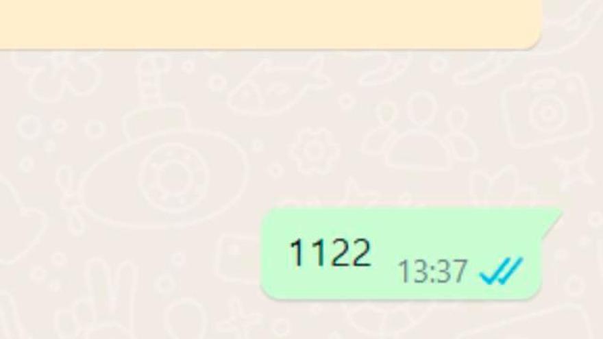 ¿Qué significa recibir el número ‘1122’ como mensaje en WhatsApp?