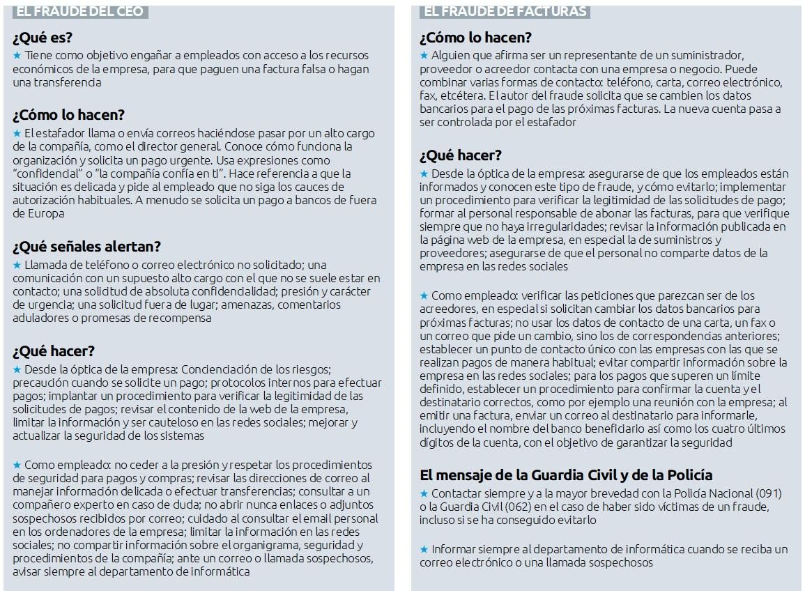 Consejos sobre cómo prevenir dos de los tipos de fraude a empresas