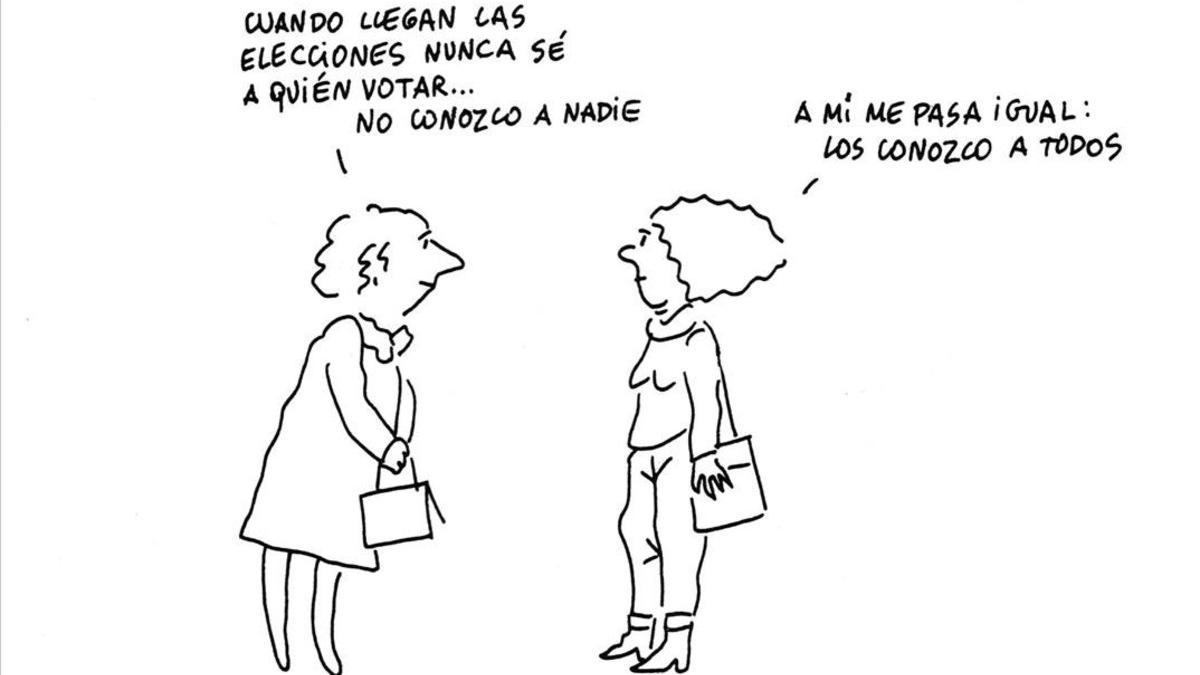 Chiste de Núria Pompeia, recogida en un volumen de Anagrama en 1983.