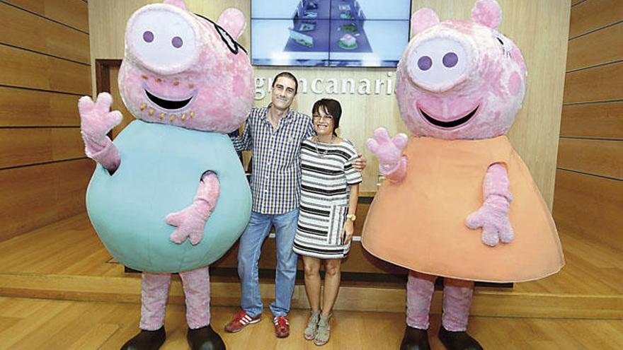 Diez personajes de &#039;Peppa Pig&#039;, en el estreno mundial de la gira en la Isla