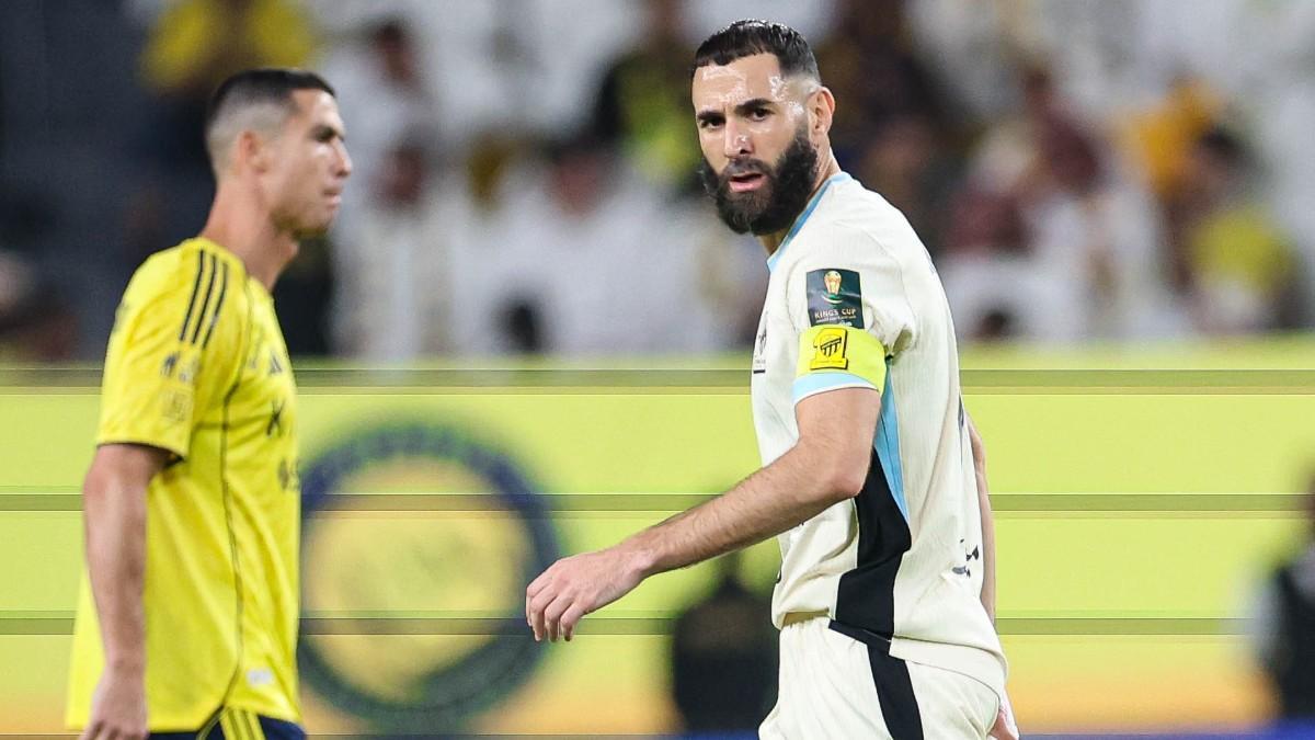 Cristiano Ronaldo y Karim Benzema, en la copa de Arabia Saudí