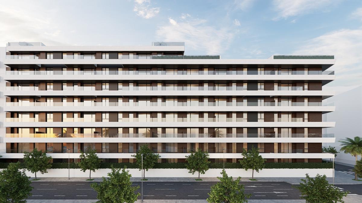 Imagen del proyecto 'Aires de San Lucas' que Amenabar construirá en La Princesa, junto a Huelin, en Málaga capital.